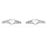Taraash toe rings for women silver