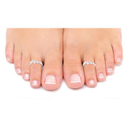 Taraash silver toe rings for women pure silver 925