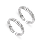 Load image into Gallery viewer, Taraash toe ring in silver
