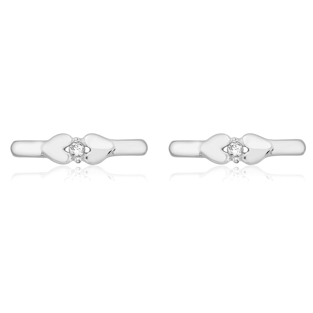Taraash toe rings for women silver