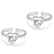 Taraash toe ring in silver