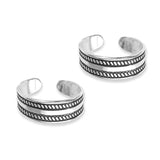 Taraash toe rings for women silver
