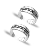 Taraash silver toe ring for women
