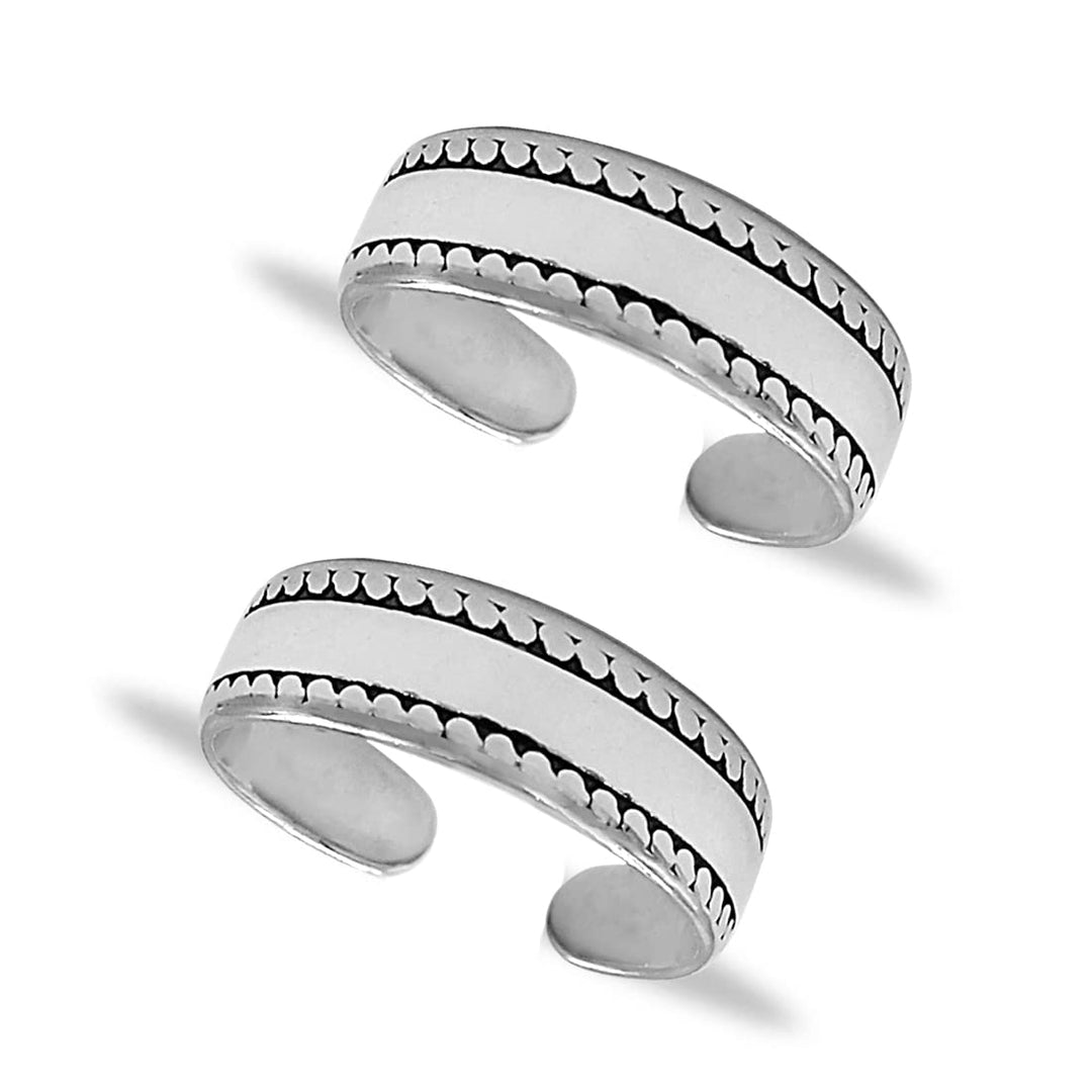 Taraash silver toe ring for women