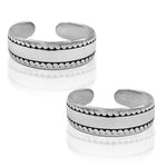 Load image into Gallery viewer, Taraash toe ring for women silver

