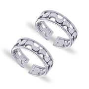 Taraash silver toe ring for women