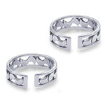 Load image into Gallery viewer, Taraash toe rings for women silver

