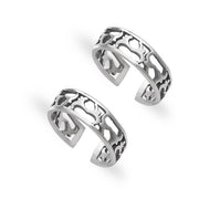 Taraash toe ring in silver
