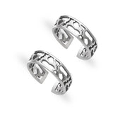 Taraash toe ring in silver
