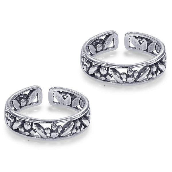 Taraash silver toe ring for women