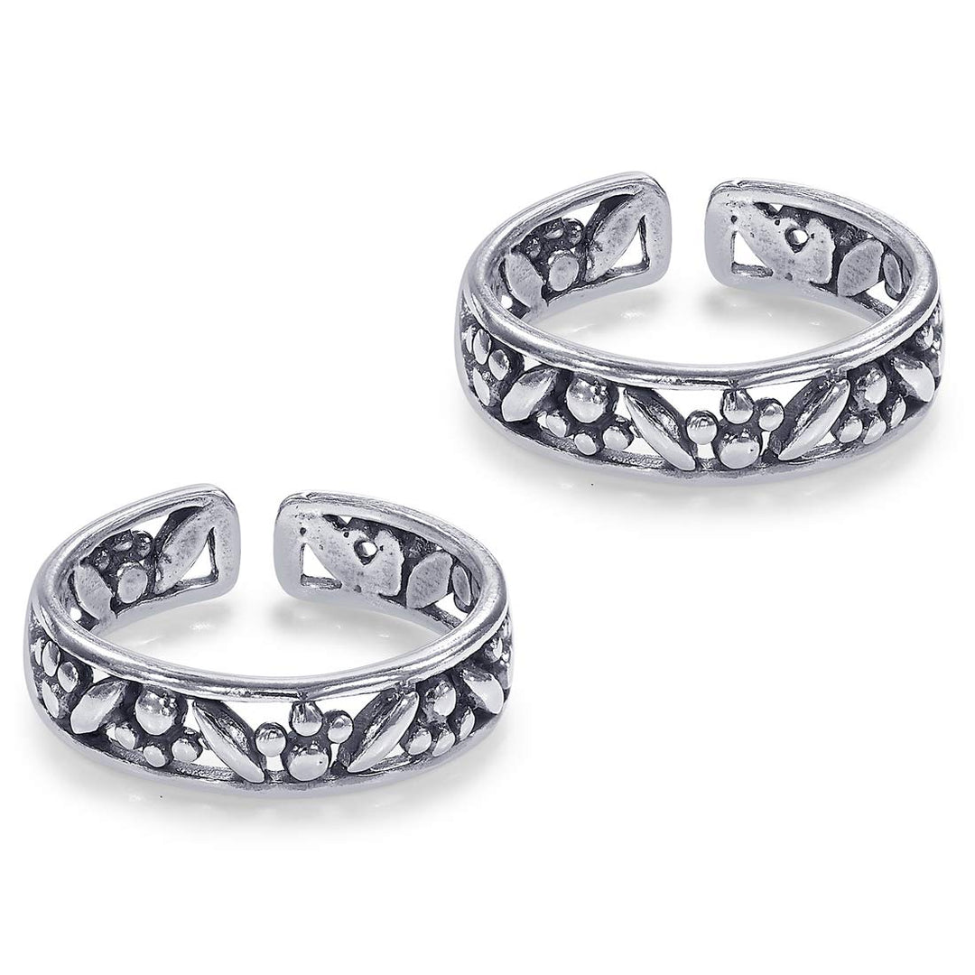 Taraash silver toe ring for women