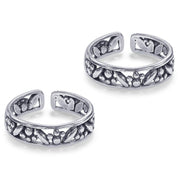 Taraash silver toe ring for women