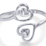 Taraash toe ring for women silver