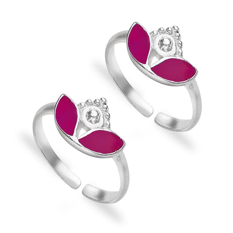 Taraash silver toe ring for women