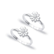 Taraash silver toe ring for women