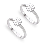 Taraash silver toe ring for women