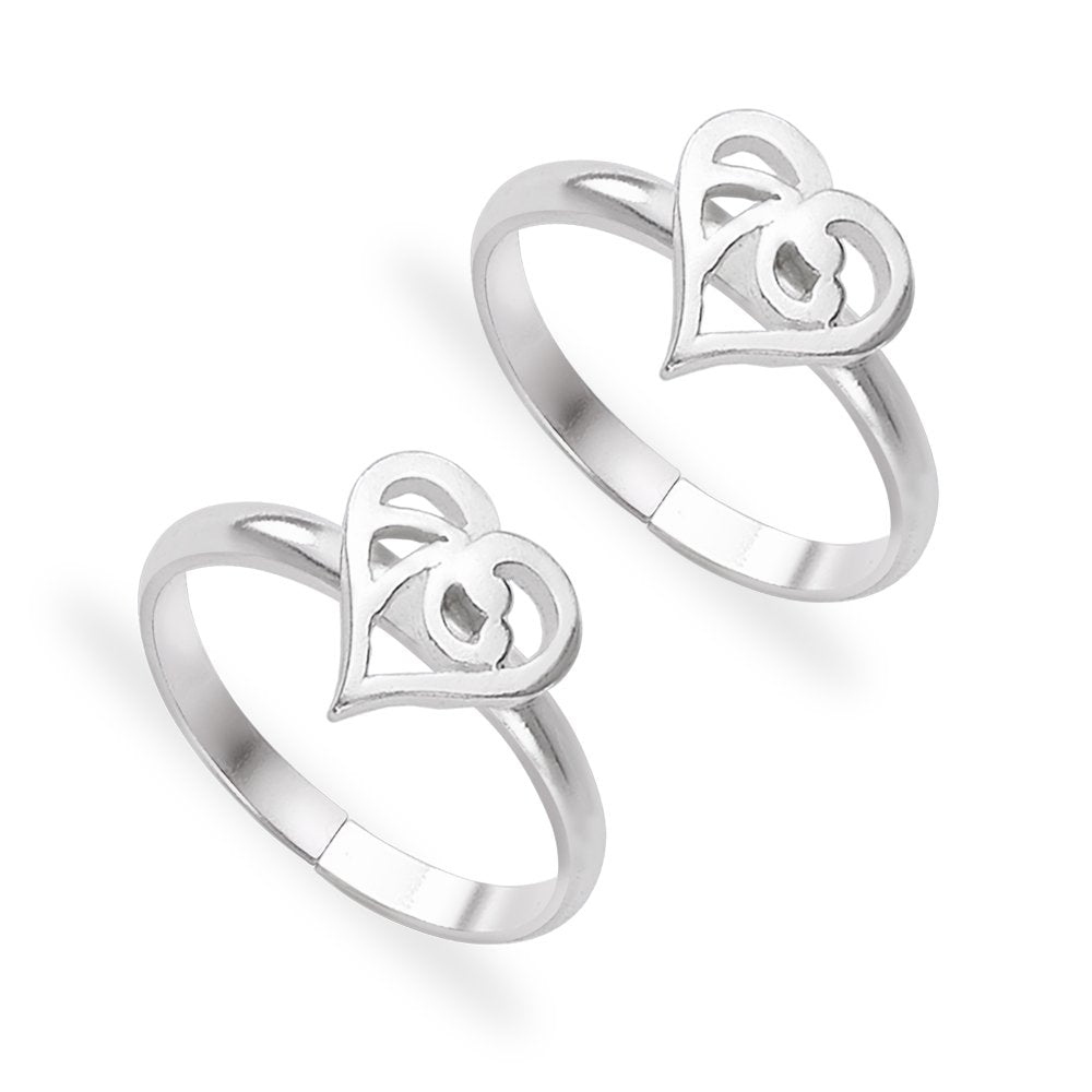 Taraash toe rings for women silver