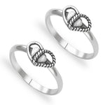 Load image into Gallery viewer, Taraash toe ring in silver
