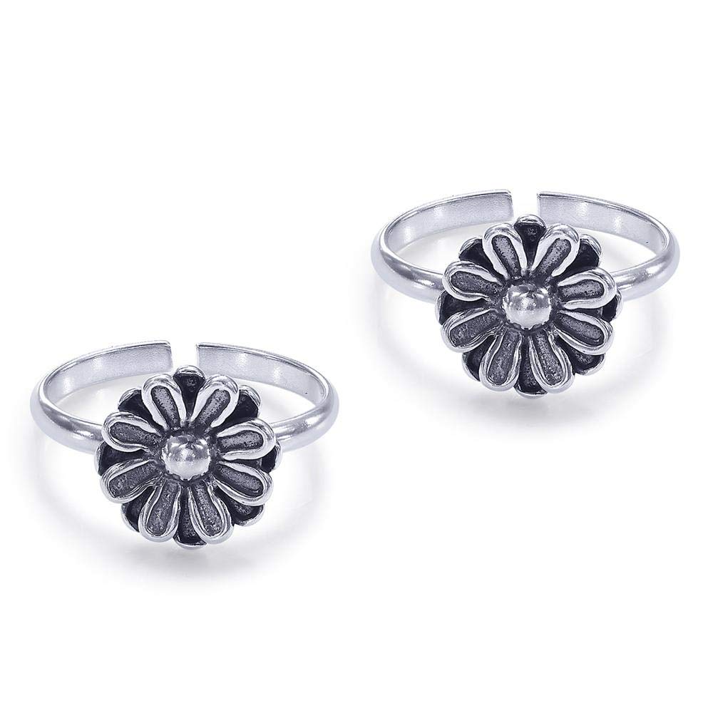 Taraash silver toe ring for women