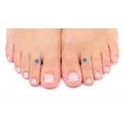 Taraash leg rings women silver