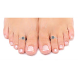 Taraash leg rings women silver