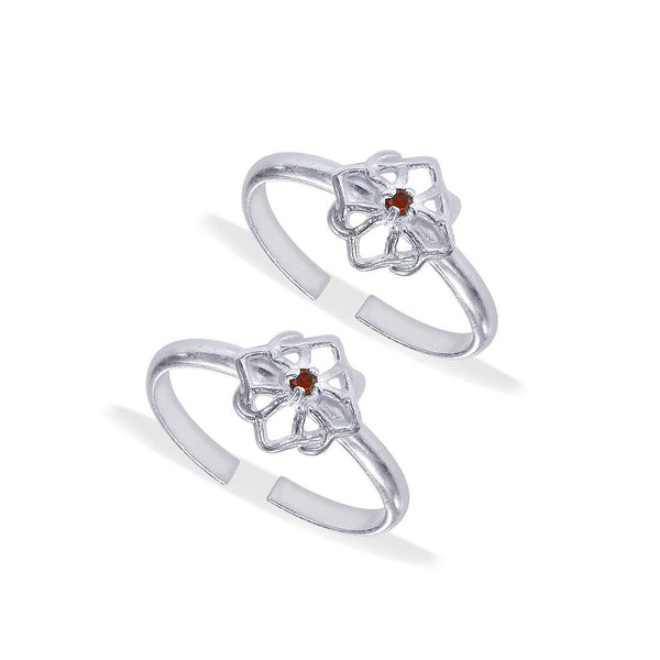 Taraash toe rings for women silver
