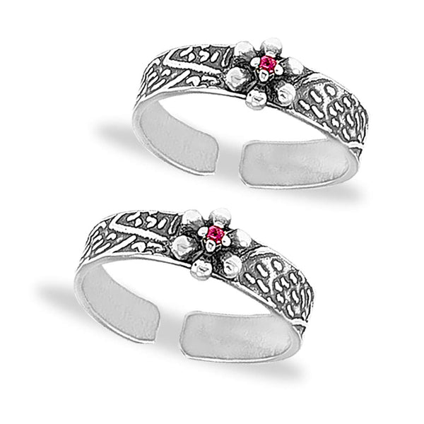 Taraash toe rings for women silver
