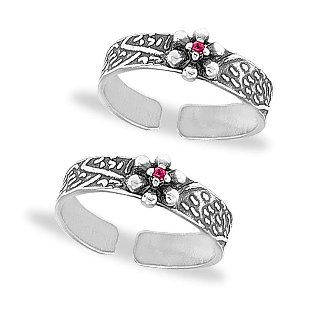 Taraash toe rings for women silver