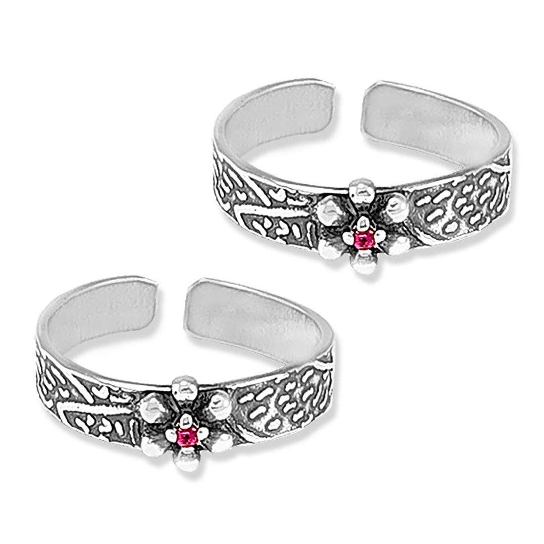 Taraash silver toe ring