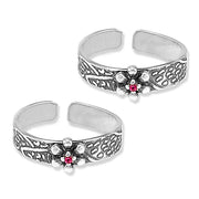 Taraash silver toe ring