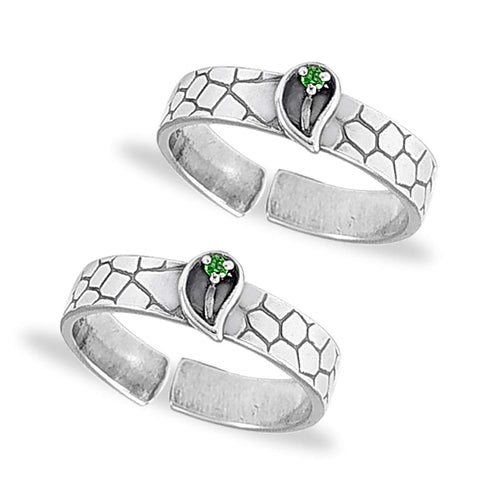 Taraash toe rings for women silver