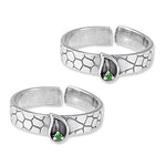 Load image into Gallery viewer, Taraash toe rings for women silver