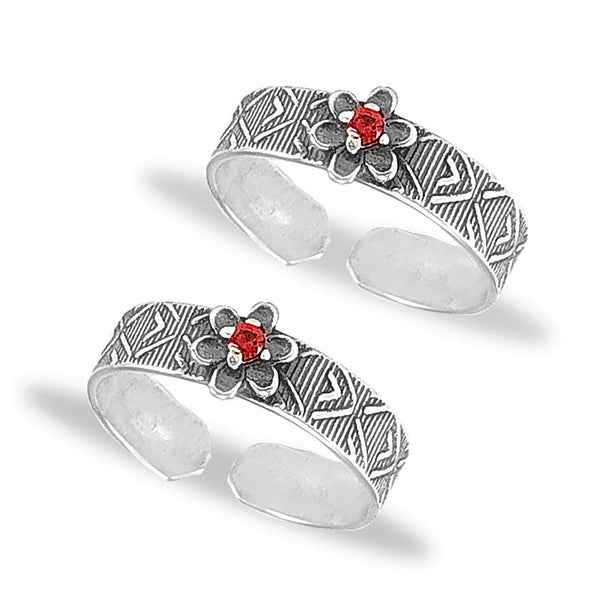 Taraash toe rings for women silver