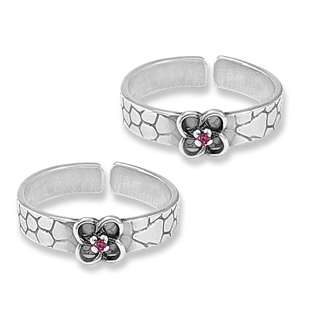 Taraash leg rings women silver