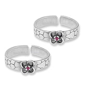 Taraash leg rings women silver