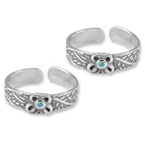 Taraash toe rings for women silver