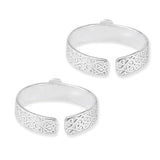 Taraash silver toe rings for women