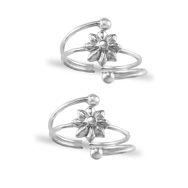 Taraash toe rings for women silver