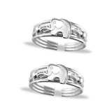 Taraash toe rings for women silver