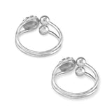 Taraash silver toe rings for women