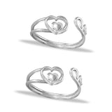 Taraash silver toe ring for women