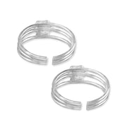Taraash silver toe rings for women pure silver 925