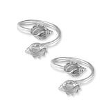 Taraash silver toe rings