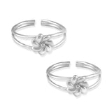 Taraash toe rings for women silver