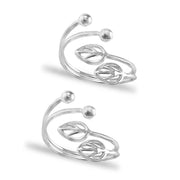 Taraash 925 Sterling Leaf Silver Metti For Women | Pure Silver Bichiya For Women| Silver Toe Ring