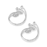 Taraash 925 Sterling Leaf Silver Metti For Women | Pure Silver Bichiya For Women| Silver Toe Ring