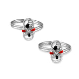 Taraash silver toe ring for women