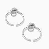 Taraash toe rings in silver