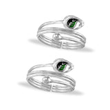 Taraash 925 Sterling Stylish Silver Mettelu For Women | Leaf Toe Ring |Silver Leg Ring For Women