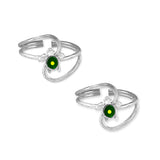 Taraash toe rings for women silver